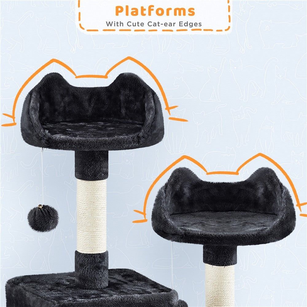 82.5In Multi Level Cat Tree for Large Cat Tower with Condo and Scratching Post